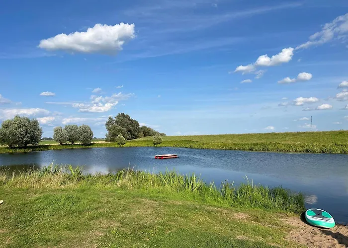 بيت للعطل Elbwiesenhaus An Der Elbe *